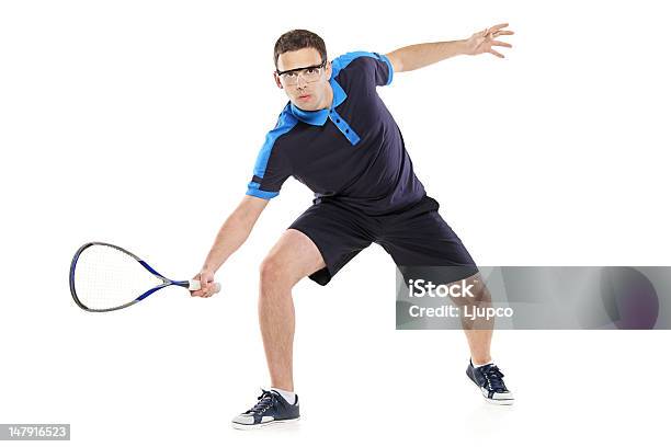 Jogador De Squash - Fotografias de stock e mais imagens de Acessório - Acessório, Adulto, Atirar à Baliza