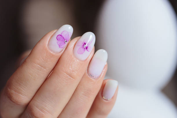 istock Beautiful manicure with nail design. 1479169456