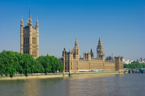 The Palace of Westminster more popularly known as the Houses of Parliament