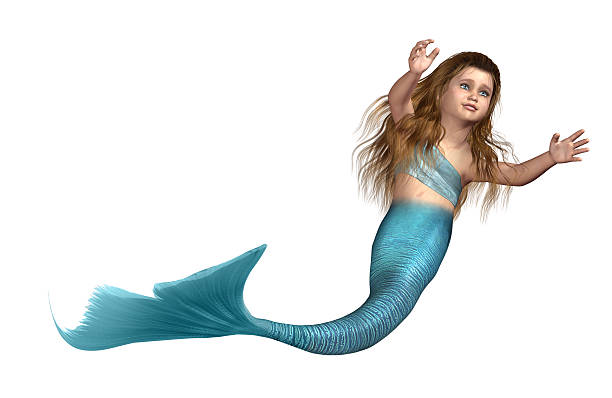 istock Little Mermaid Girl 147917911
