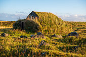 Stekkjarkot, Icelandic turf house near Keflavik International Airport on Reykjanes Peninsula, Iceland