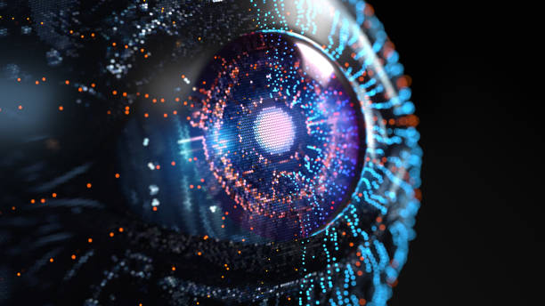 Digital Eye, AI - Artificial Intelligence digital concept stock photo