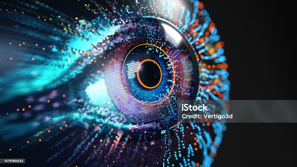 Digital Eye, AI - Artificial Intelligence digital concept digital transformation Artificial Intelligence Stock Photo