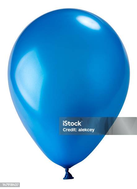 Ciemny Blue Balonu - zdjęcia stockowe i więcej obrazów Balon - Balon, Niebieski, Neutralne tło