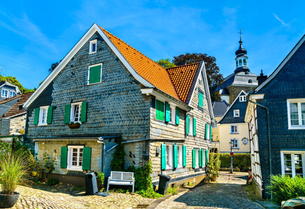 istock Historic slate houses in Solingen-Grafrath, Germany 1479193301