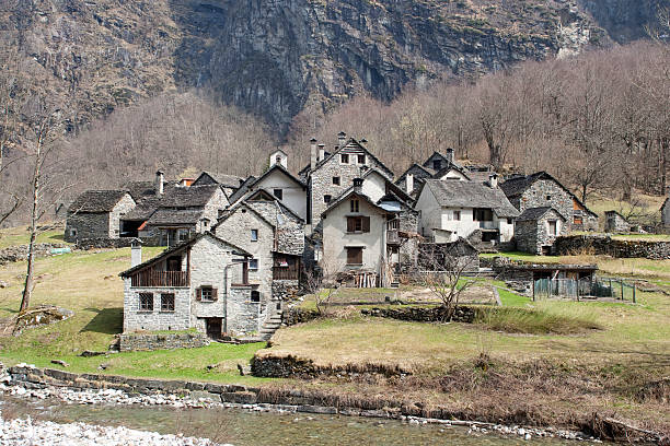 istock Stone village in Ticino 147919624