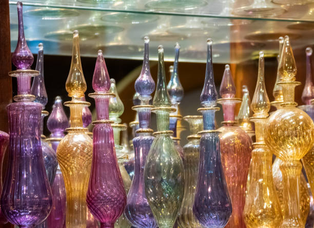 istock Colorful and delicate Egyptian perfume bottles 1479197085