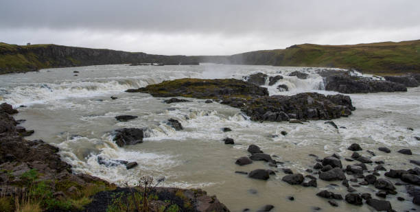 Urriðafoss Waterfall in Southern Iceland stock photo