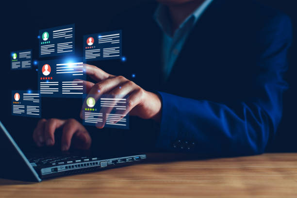 istock Human Resources. Manager looking candidate profile, effective management and recruitment of HR, effective organizational structure, training, employment, practice. Internet Human resource management. 1479205233
