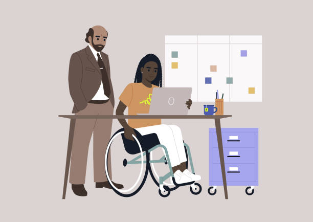 istock Inclusive workspace environment, A senior manager supervising an intern in the office 1479213785
