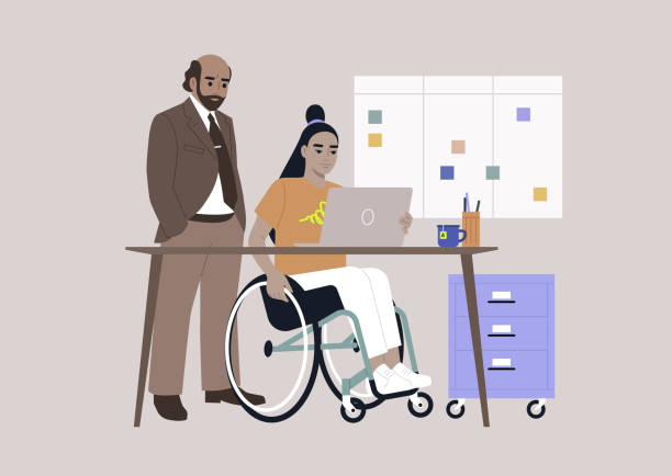 istock Inclusive workspace environment, A senior manager supervising an intern in the office 1479213787