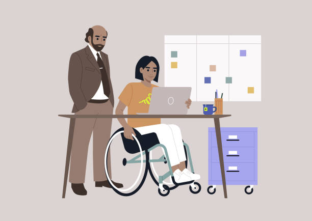 istock Inclusive workspace environment, A senior manager supervising an intern in the office 1479213792