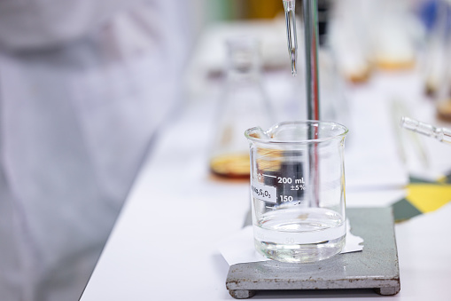 Titration method for determining salt iodate and salt iodide content in Laboratory.