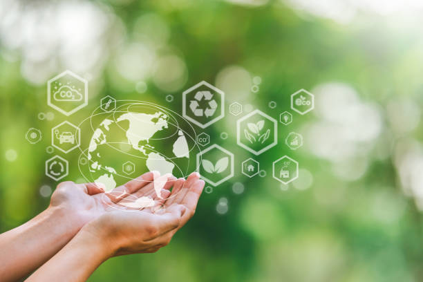 istock ESG concept ,Sustainable development goal (SDGs) Ideas for Sustainable development and green business based  Global communication network with Environment icon on Green technology and Environmental technology 1479241986