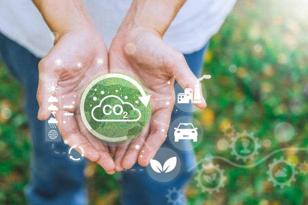 istock Developing sustainable CO2 
Ideas for Sustainable development and green business based  renewable energy and can limit climate change, climate, global warming  An environmentally friendly approach 1479242057