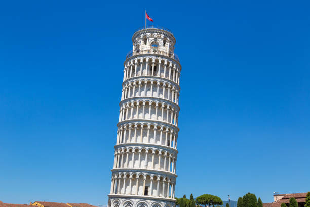 Leaning tower of Pisa, Italy in a beautiful summer day