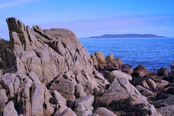 Rock formations on the coast at Sandycove, Ireland