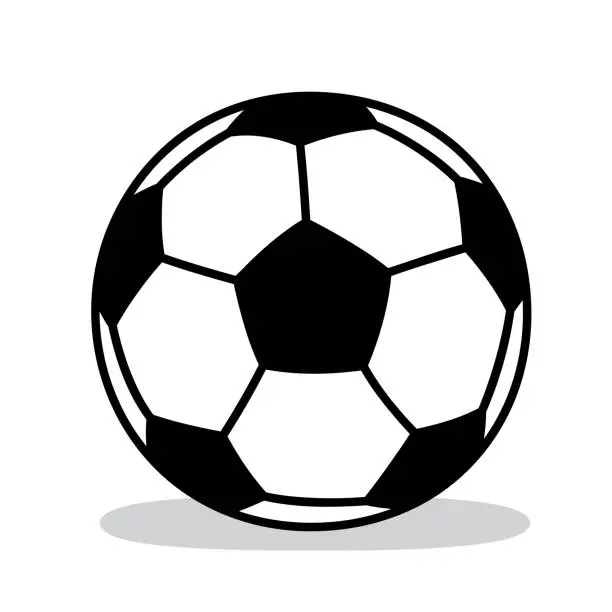 Vector illustration of Soccer Ball Doodle 5