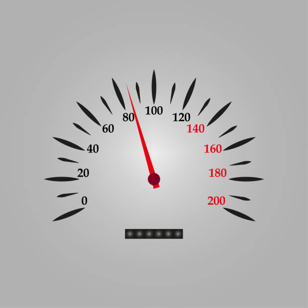 иконка с серым фоном спидометра. векторная иллюстрация. - odometer backgrounds black car stock illustrations
