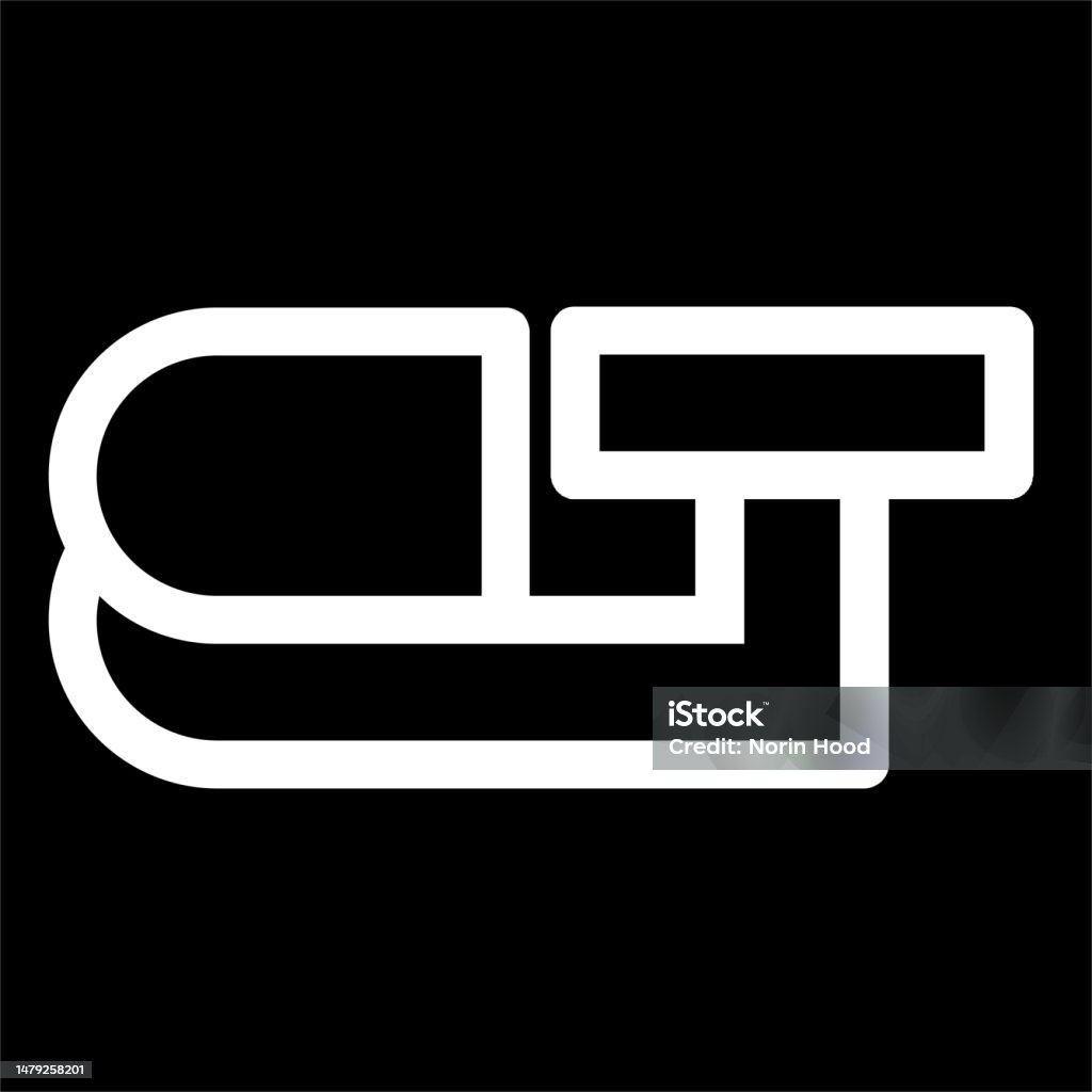 Elegantes Initiales Bt Oder Tbdesignvorlagensymbol Stock Vektor Art und