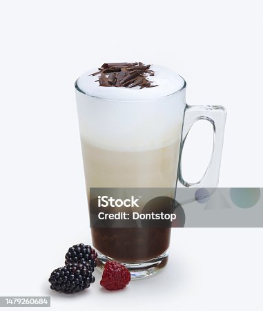 istock A great summer drink on a white background. sparkling latte and chocolate 1479260684