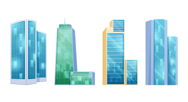 istock Futuristic Towers and buildings in modern style vector illustration 1479262227