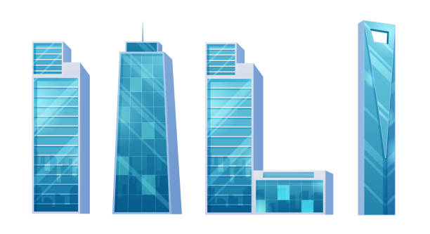 istock Futuristic Towers and buildings in modern style vector illustration 1479262234