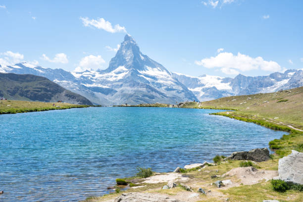 istock Matterhorn with Stellisee, Zermatt,  Switzerland 1479268952