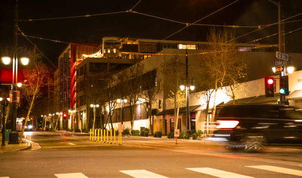 istock View down city street at night 1479275809