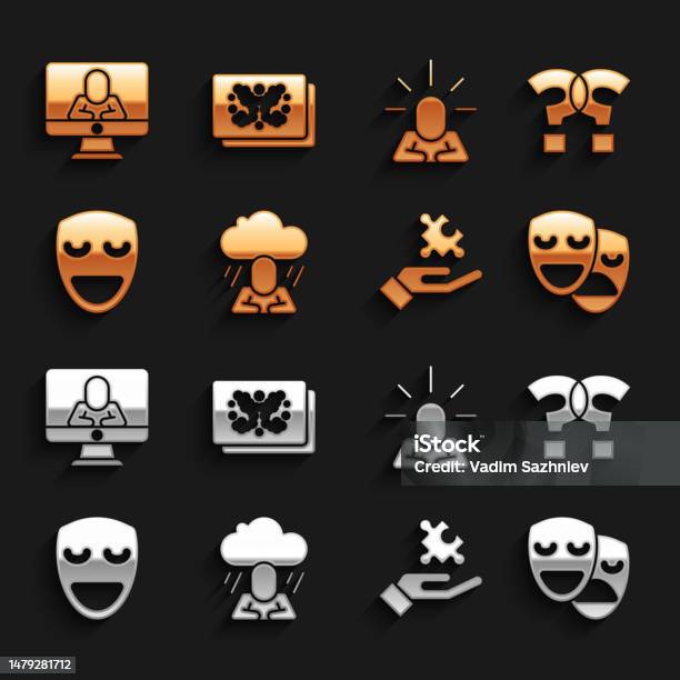 Problem/question Mask Set Depression Question Mark Comedy And Tragedy Masks Solution To The ...