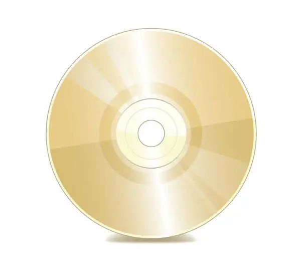 Vector illustration of Blank CD & DVD Icon