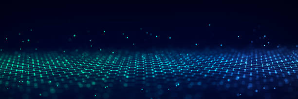 istock Futuristic perspective grid of hexagons. Futuristic honeycomb concept. Digital technology webflow. Big data visualization. 3D rendering. 1479285518