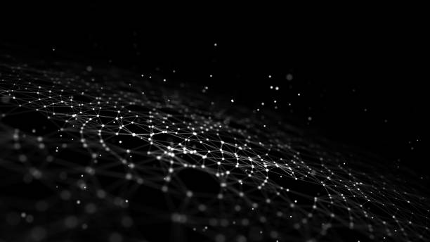 istock Futuristic of circular flow of particles. Digital cyberspace. Network connections structure. 3D rendering. 1479285610