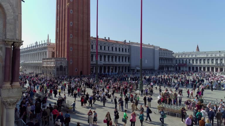 crowd of people in St. Mark's Square in Venice