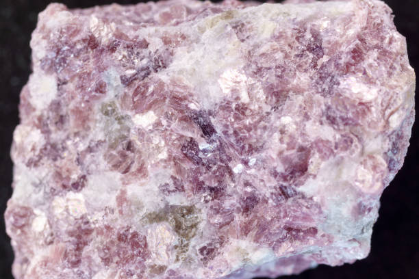 istock Lepidolite stone macro, being a secondary source of lithium, used in batteries 1479288086