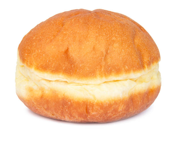 istock Tasty berliner donuts ball isolated on the white background 1479292327