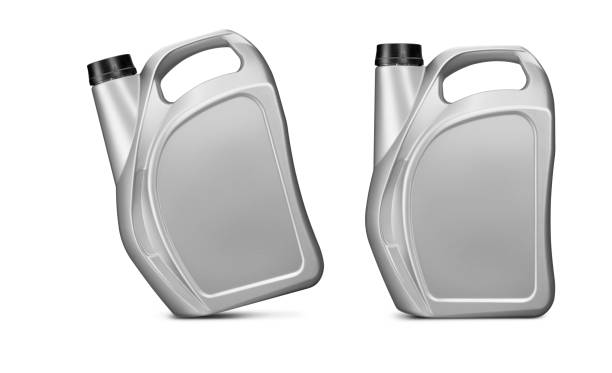 istock Plastic gallon oil bucket isolated on white background. 1479300623