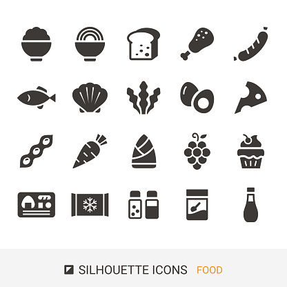 Product icon, Food, Silhouette icon.