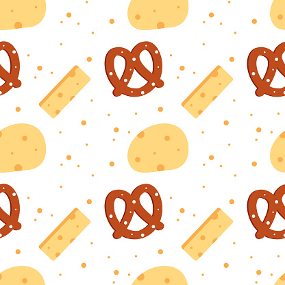Snacks Pattern Background Background With Snack Food Seamless Pattern Fast Food Restaurant Menu ...