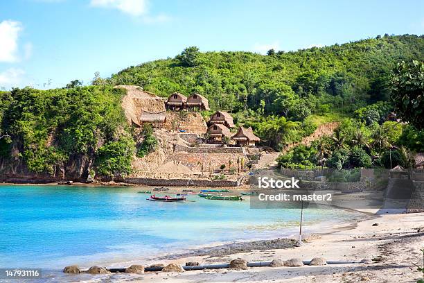 Bangah Fishing Village With Traditiona Lombok Houses Indonesia Stock Photo - Download Image Now