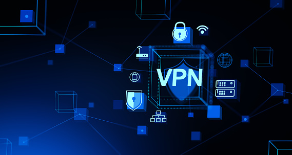 Anonymous Connection Vpn Hologram And Cybersecurity Encrypted And Anonymous Connection Stock ...
