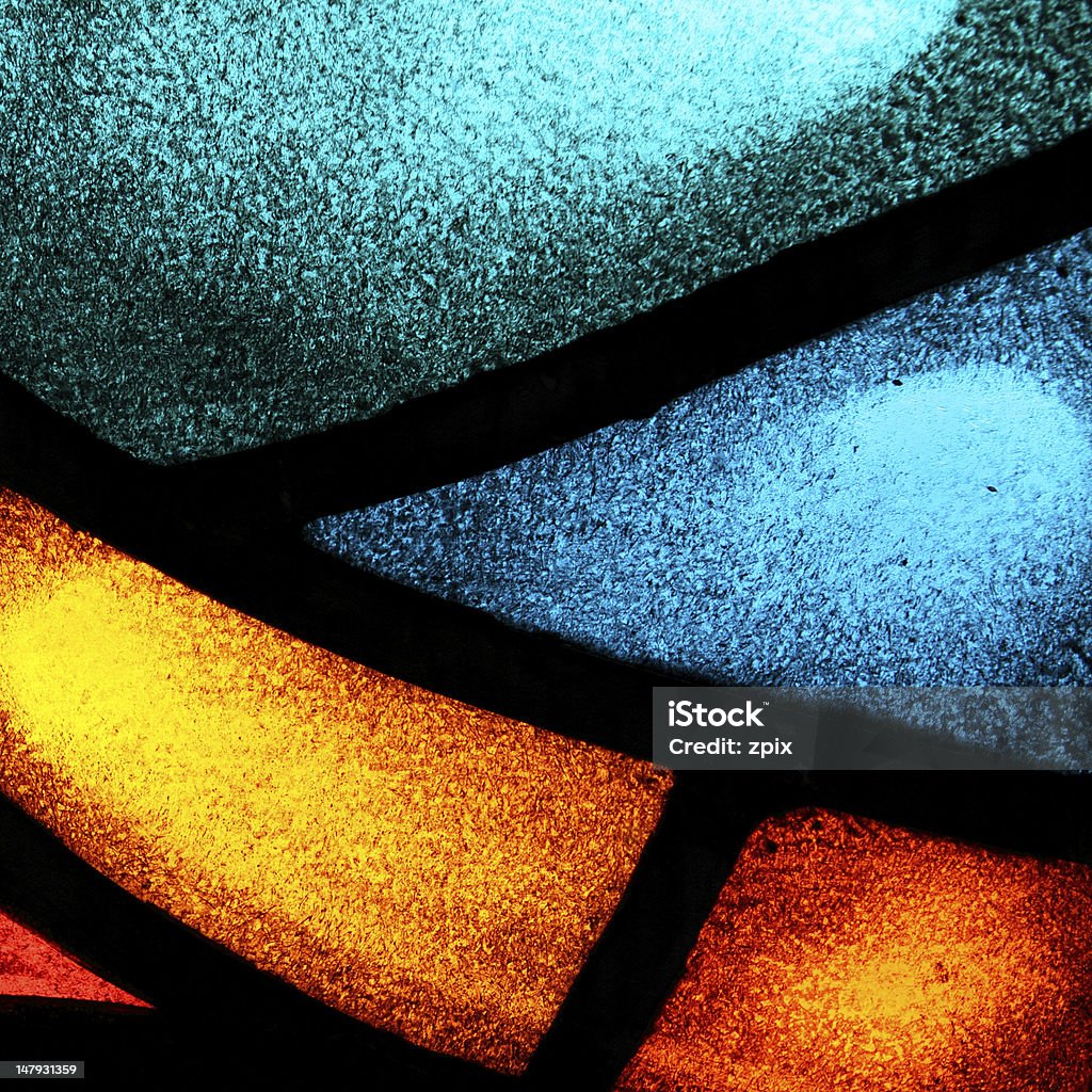 Stained glass window Close-up of a backlit stained glass window Stained Glass Stock Photo