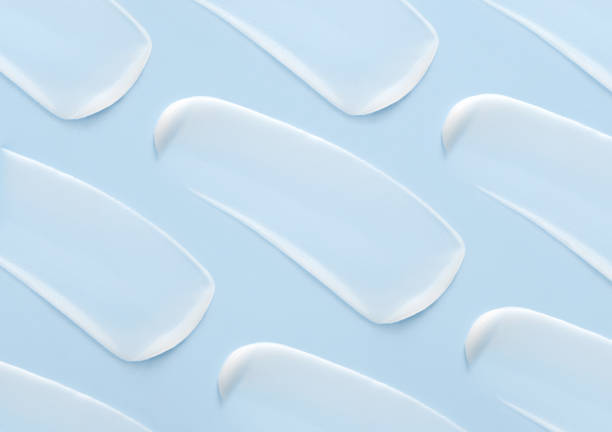 istock cosmetic smears cream texture on pastel blue background 1479325483