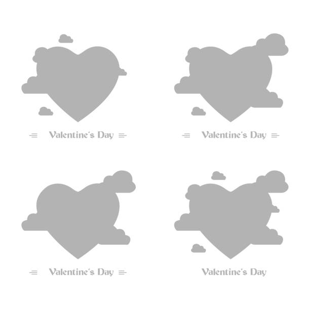 ilustrações de stock, clip art, desenhos animados e ícones de concept of love, valentine day, vector illustration - model home house balloon sign