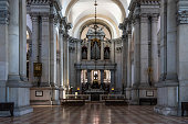 Interior of San Giorgio Maggiore built in 16th century and designed by by Andrea Palladio, Venice, I