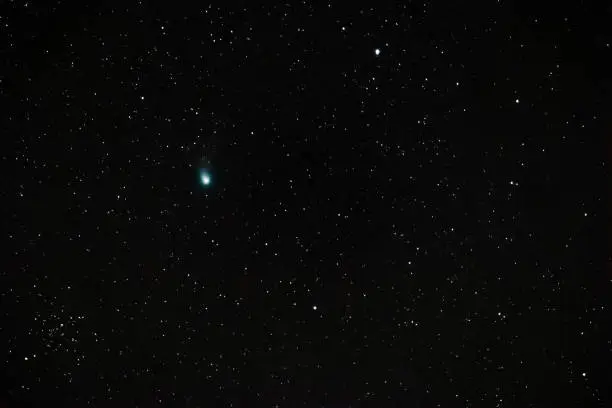 Photo of Astrophotograph of the green comet C 2022 E3 ZTF