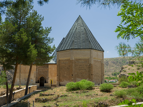 The tomb of the Seljuk state army commander, Meliksah. Sultan Melik or Sultan Melek Tomb - Kemah district, Erzincan, Turkey