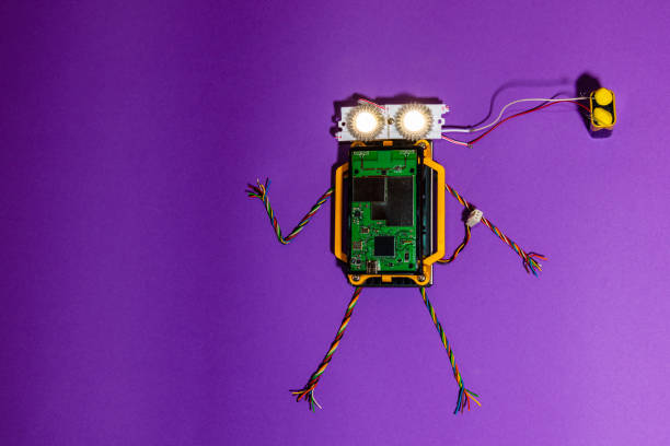istock Stem robot.Robotics and electronics. DIY robotics. STEM education for kids.Copy space. 1479336917