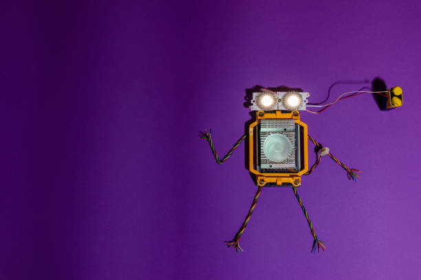 istock Stem robot.Robotics and electronics. DIY robotics. STEM education for kids.Copy space. 1479336963