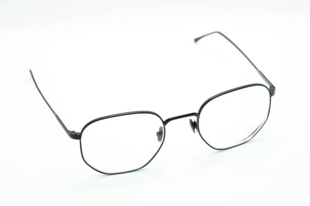 istock Black eyeglasses isolated on white stock photo 1479337957